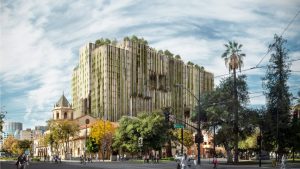 Camilo Ibrahim Construccion de un edificio cubierto de plantas