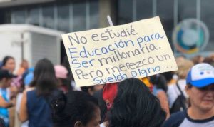 Protestas sector educación