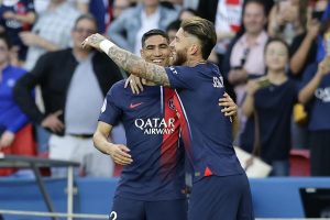 Sergio Ramos se convirtió en el goleador más veterano del PSG