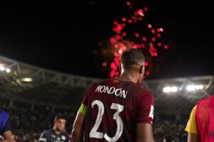 Salomón Rondón celebró con gol los 100 partidos con la Vinotinto