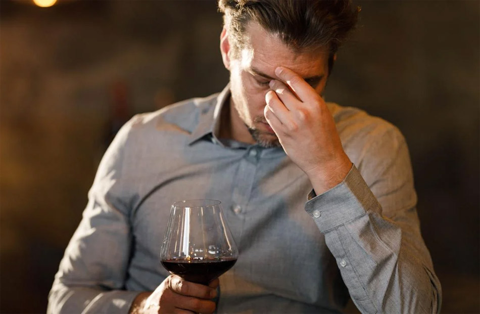 Relación entre el consumo de vino y el dolor de cabeza