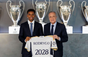 El Real Madrid C. F. y Rodrygo han llegado a un acuerdo para extender el contrato del jugador, asegurando su compromiso con el club hasta el 30 de junio de 2028