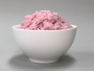 Arroz con carne de cultivo celular