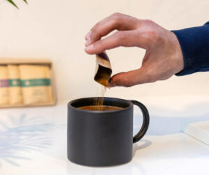 Café con adaptógenos, concretamente con extractos de hongos