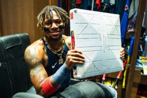 Acuña Jr. sobre su molestias en la rodilla: Siento que puedo jugar