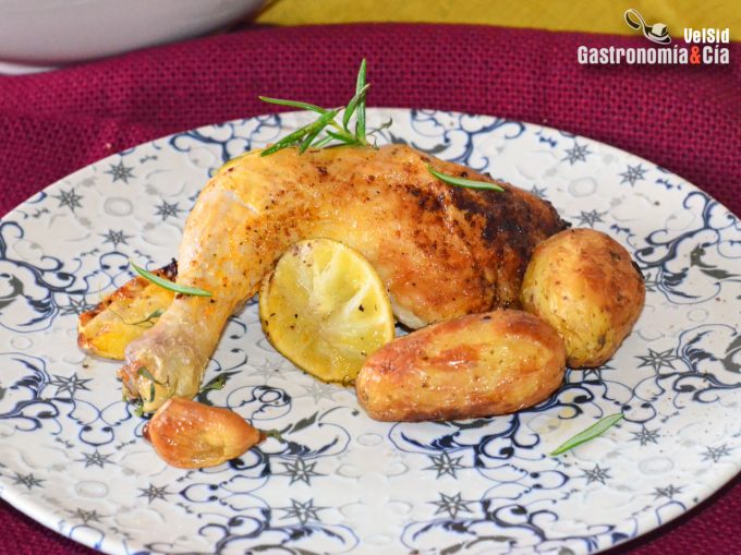 Receta de pollo asado