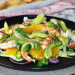 Ensalada de hinojo, gambas y naranja