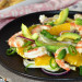 Ensalada de hinojo, gambas y naranja