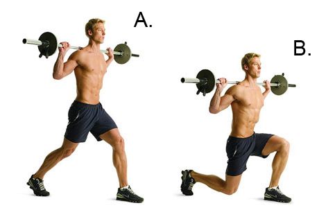 Estocada, Este ejercicio trabaja: cuadriceps, isquiotibiales y glúteos