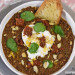 Lentejas con burrata y albahaca