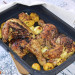 Pollo asado con especias y limón