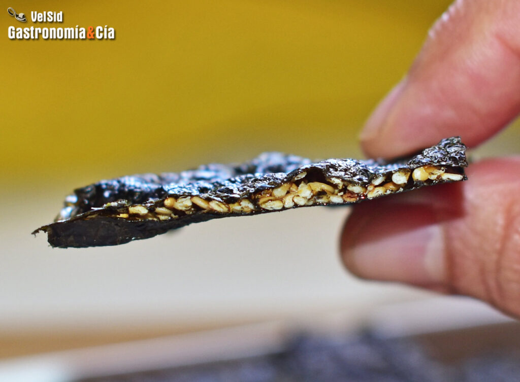 Cómo hacer snacks de alga nori y sésamo en 15