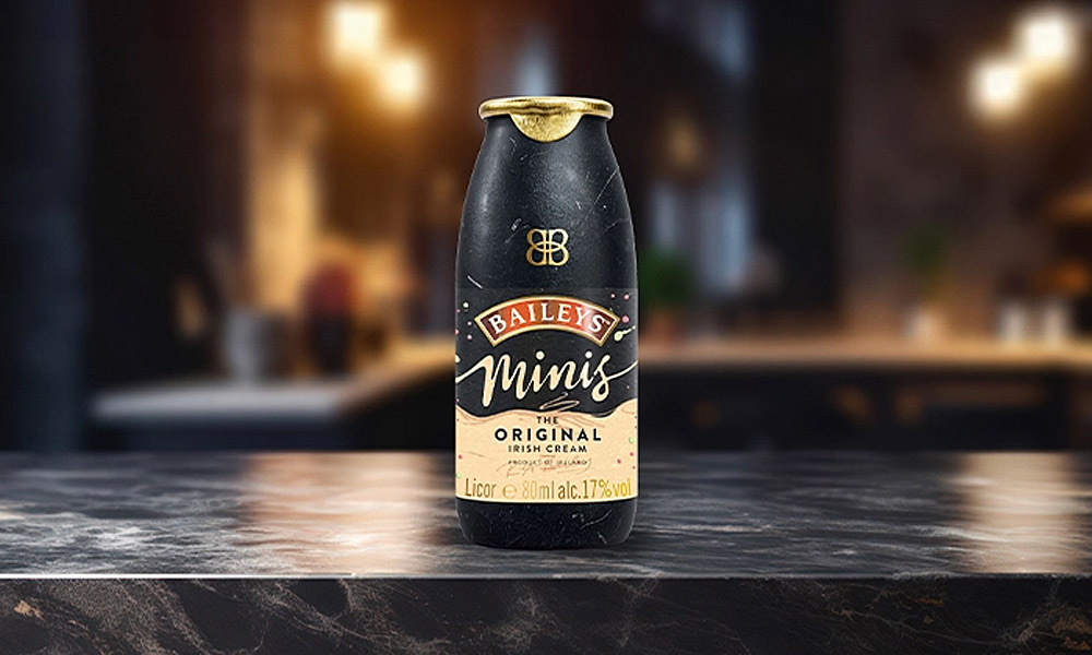 Botellas mini de papel para Baileys