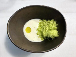Ajoblanco de coco
