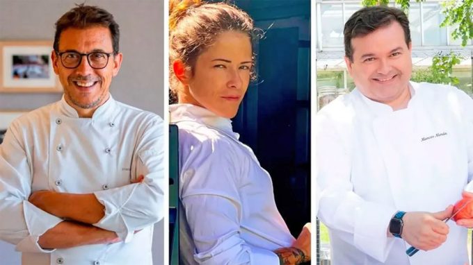 Francis Paniego, Marcos Morán y Rakel Cernicharo