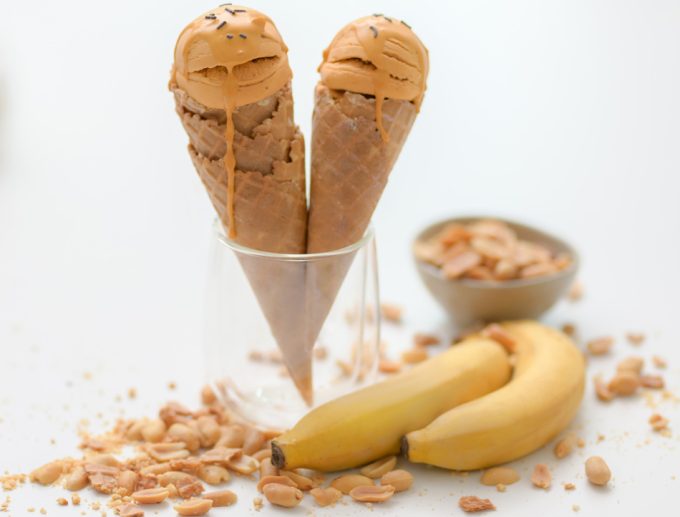 Helado con dos ingredientes