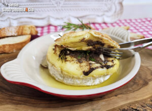 Queso Camembert con pasta de trufa, receta para disfrutar de