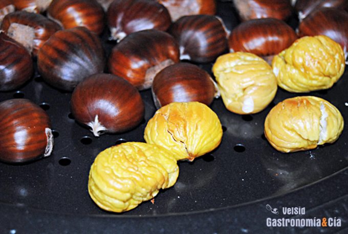 Asar castañas en casa