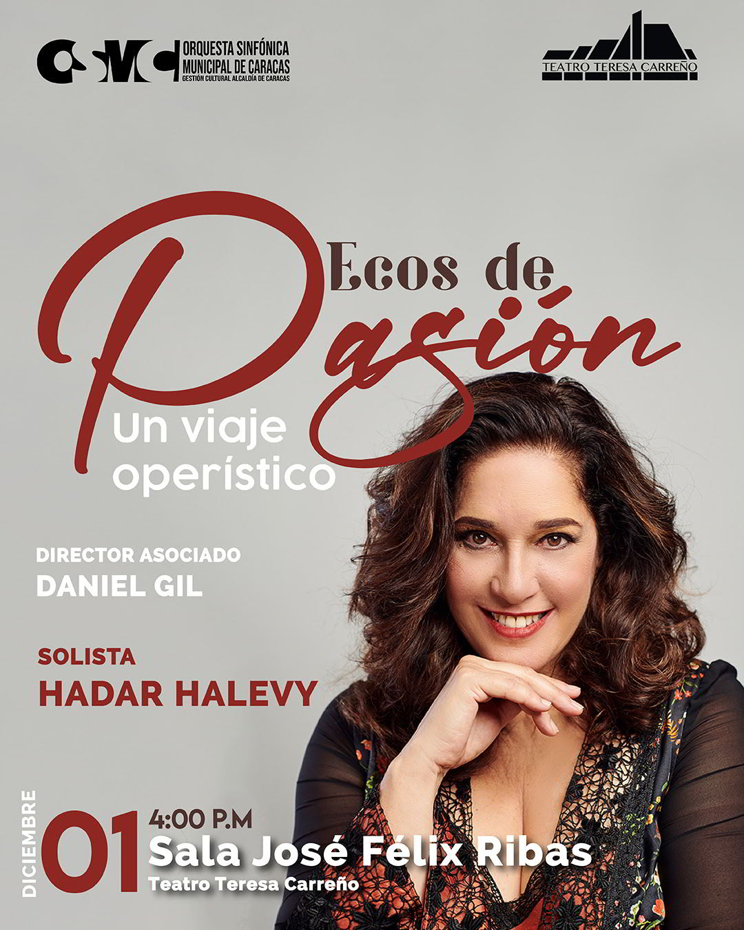 Con «Ecos de pasión» regresa a Caracas la mezzosoprano Hadar Halevy 1 Imagen promo Hadar Halevy