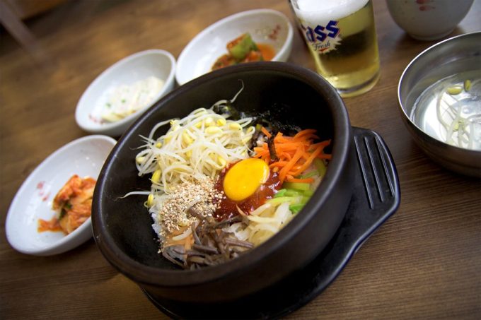 Bibimbap de Corea del Sur