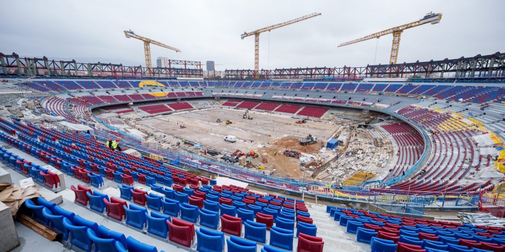 Césped del Spotify Camp Nou se empezará a plantar la próxima semana