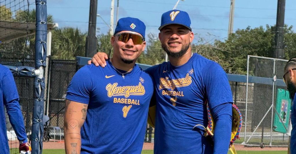 William y Willson Contreras - Team Béisbol Venezuela
